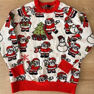 Festive Santa Ugly Christmas Sweater